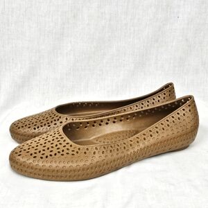 Okabashi Tan Slip on Flats Shoes Women's Size‎ 10